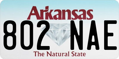 AR license plate 802NAE