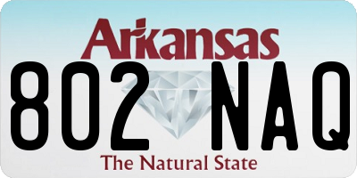 AR license plate 802NAQ
