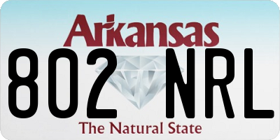 AR license plate 802NRL