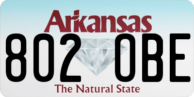 AR license plate 802OBE