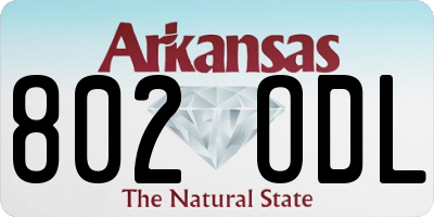 AR license plate 802ODL