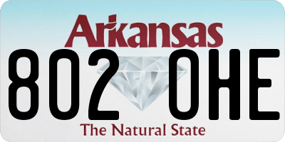 AR license plate 802OHE
