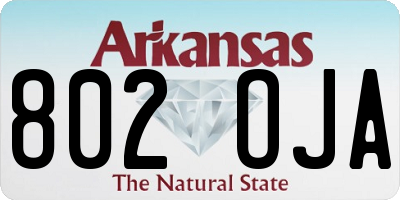 AR license plate 802OJA