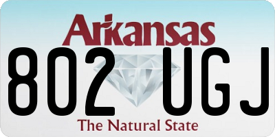 AR license plate 802UGJ