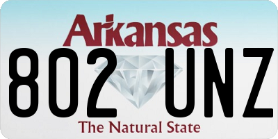 AR license plate 802UNZ