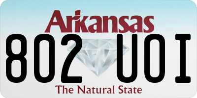 AR license plate 802UOI