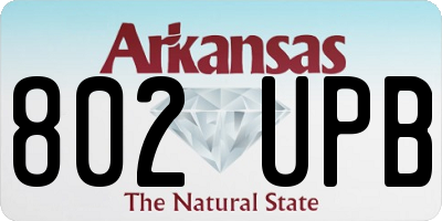AR license plate 802UPB