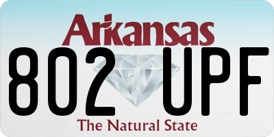 AR license plate 802UPF