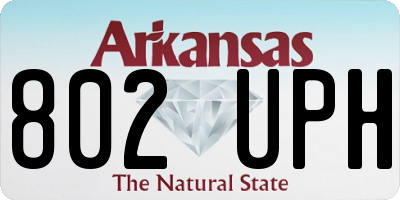 AR license plate 802UPH