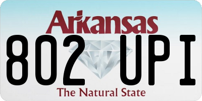 AR license plate 802UPI