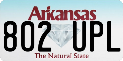 AR license plate 802UPL