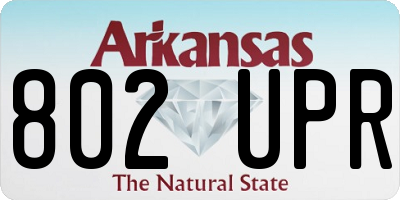 AR license plate 802UPR