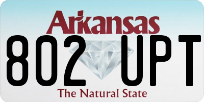 AR license plate 802UPT
