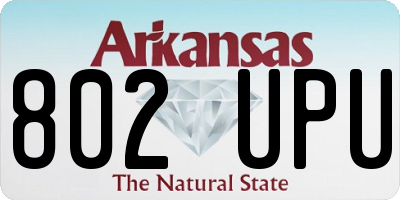 AR license plate 802UPU