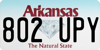 AR license plate 802UPY