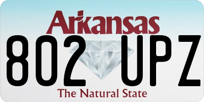 AR license plate 802UPZ
