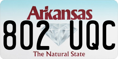 AR license plate 802UQC
