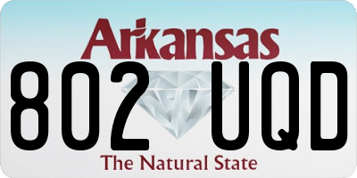 AR license plate 802UQD