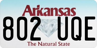 AR license plate 802UQE