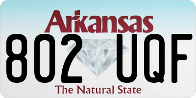 AR license plate 802UQF
