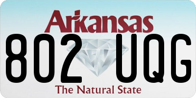 AR license plate 802UQG