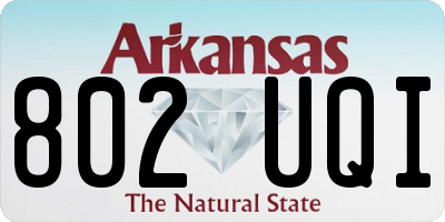 AR license plate 802UQI
