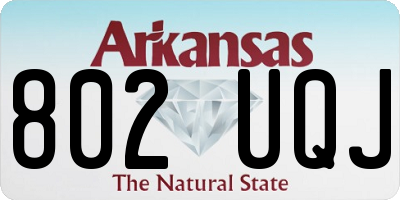 AR license plate 802UQJ