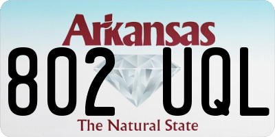 AR license plate 802UQL