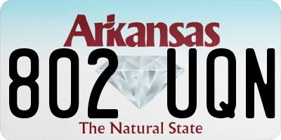 AR license plate 802UQN