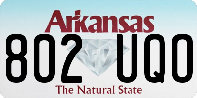 AR license plate 802UQO