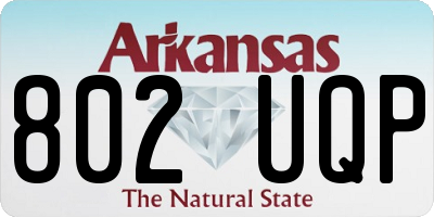 AR license plate 802UQP