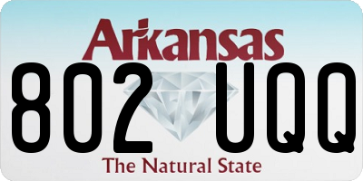 AR license plate 802UQQ