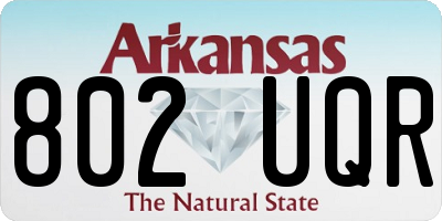 AR license plate 802UQR
