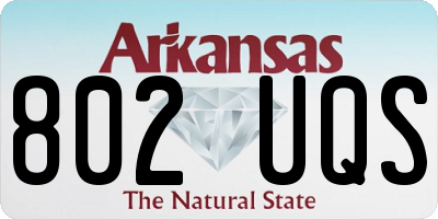 AR license plate 802UQS