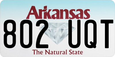 AR license plate 802UQT