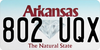 AR license plate 802UQX