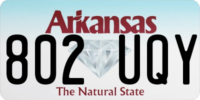 AR license plate 802UQY