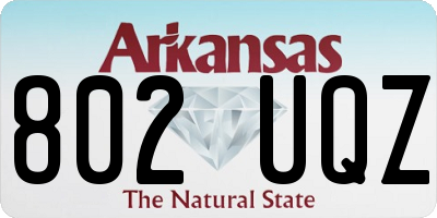 AR license plate 802UQZ