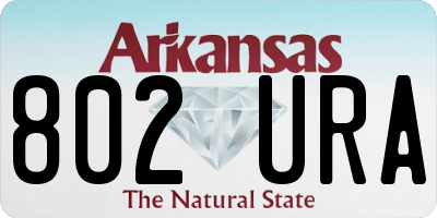 AR license plate 802URA