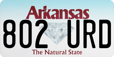 AR license plate 802URD