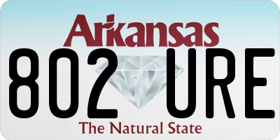 AR license plate 802URE