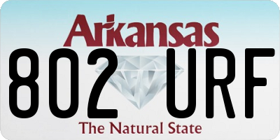 AR license plate 802URF