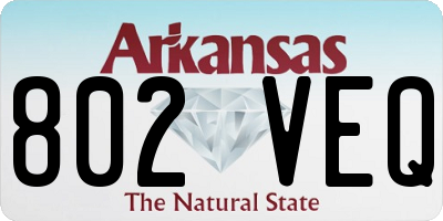 AR license plate 802VEQ