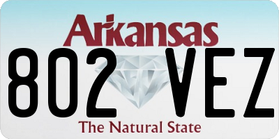 AR license plate 802VEZ