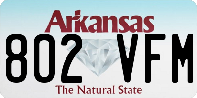 AR license plate 802VFM