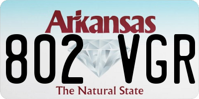 AR license plate 802VGR