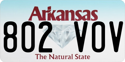 AR license plate 802VOV