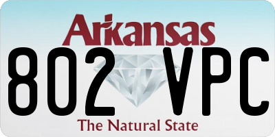 AR license plate 802VPC