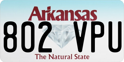 AR license plate 802VPU