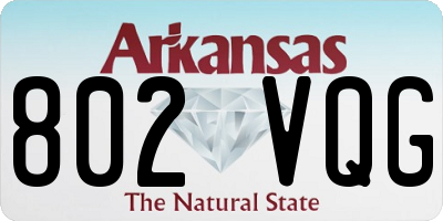 AR license plate 802VQG